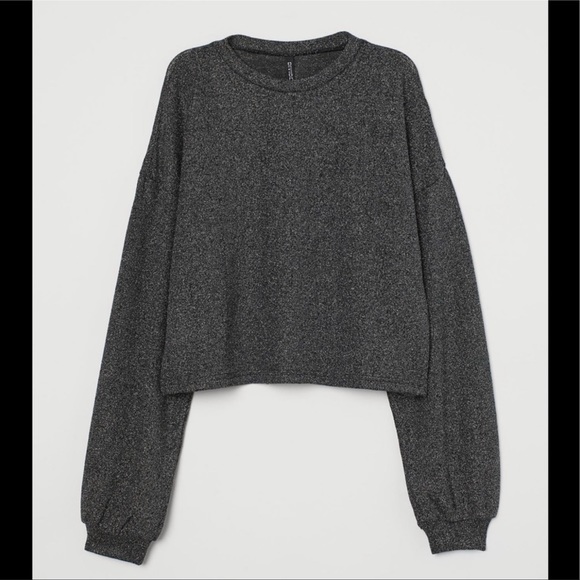 H&M Knit & Sparkly Top | size: L NWOT - Picture 1 of 3